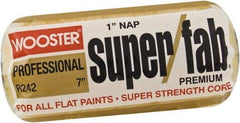 Wooster Brush - 1" Nap, 7" Wide Paint Roller - Rough Texture, Synthetic Knit - Exact Tool & Supply