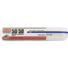 Wooster Brush - 3/4" Nap, 14" Wide Paint Roller - Semi-Rough to Rough Texture, Wool/Poly Blend - Exact Tool & Supply