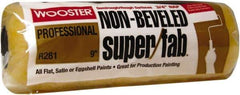 Wooster Brush - 3/4" Nap, 9" Wide Paint Roller - Semi-Rough to Rough Texture, Synthetic Knit - Exact Tool & Supply
