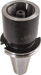 Iscar - C8 System Size, CAT50 Taper, Modular Tool Holding System Adapter - 3-15/16" Projection, 80mm Body Diam, Through Coolant - Exact Tool & Supply