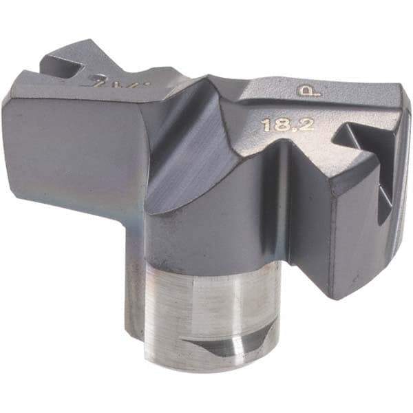 Iscar - Series FCP, 18.21mm Diam Grade IC908 Replaceable Drill Tip - Carbide, TiAlN/TiN Finish, 18 Seat Size - Exact Tool & Supply