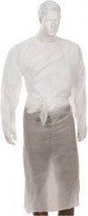 PRO-SAFE - Pack of (50) Size Universal White Isolation Gowns without Pockets - Exact Tool & Supply