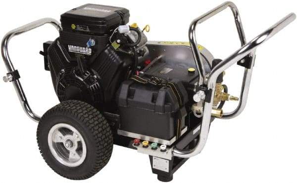 Simpson - Gas, 18 hp, 4,000 psi, 5 GPM, Cold Water Pressure Washer - Triplex Plunger, 50' x 3/8" Hose - Exact Tool & Supply