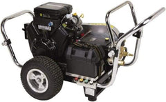 Simpson - Gas, 18 hp, 4,000 psi, 5 GPM, Cold Water Pressure Washer - Triplex Plunger, 50' x 3/8" Hose - Exact Tool & Supply