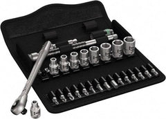Wera - 1/4" Drive Standard Socket Set - 5 to 13mm - Exact Tool & Supply