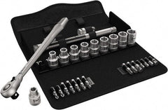 Wera - 1/2" Drive Standard Socket Set - 10 to 19mm - Exact Tool & Supply