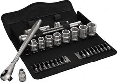 Wera - 3/8" Drive Standard Socket Set - 8 to 19mm - Exact Tool & Supply