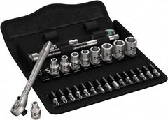 Wera - 1/4" Drive Standard Socket Set - 5 to 13mm - Exact Tool & Supply