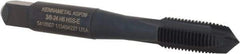 Kennametal - 3/8-24, 3 Flute, Oxide Finish, Vanadium High Speed Steel Spiral Point Tap - Plug Chamfer, Right Hand Thread, 2-15/16" OAL, 19.1mm Thread Length, 9.68mm Shank Diam, Series GOtap - Exact Tool & Supply