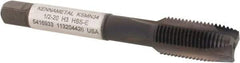 Kennametal - 1/2-20, 3 Flute, TiN/CrC/C Finish, Vanadium High Speed Steel Spiral Point Tap - Plug Chamfer, Right Hand Thread, 3-3/8" OAL, 23.9mm Thread Length, 9.32mm Shank Diam, 3B Class of Fit, Series GOtap - Exact Tool & Supply