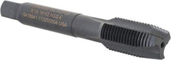 Kennametal - 9/16-18, 3 Flute, Oxide Finish, Vanadium High Speed Steel Spiral Point Tap - Plug Chamfer, Right Hand Thread, 3-19/32" OAL, 25.4mm Thread Length, 10.9mm Shank Diam, Series GOtap - Exact Tool & Supply