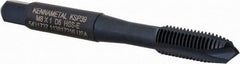 Kennametal - M8x1.00, 3 Flute, Oxide Finish, Vanadium High Speed Steel Spiral Point Tap - Plug Chamfer, Right Hand Thread, 2-23/32" OAL, 17.5mm Thread Length, 8.08mm Shank Diam, Series GOtap - Exact Tool & Supply