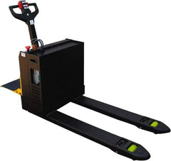 Vestil - 4,500 Lb Capacity, 7-51/64" Lift Electric Pallet Truck - 3.4" Min Lift Height, 48" Fork Length x 27" Fork Width, 30" Overall Width - Exact Tool & Supply