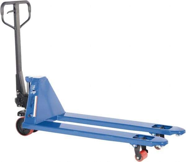Vestil - 5,500 Lb Capacity, 7-3/4" Lift Quick Lift Pallet Truck - 3" Min Lift Height, 48" Fork Length x 20" Fork Width, 27" Overall Width - Exact Tool & Supply