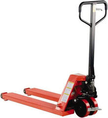 Vestil - 5,000 Lb Capacity, 8" Lift Wheel Nose Pallet Truck - 3-1/2" Min Lift Height, 38" Fork Length x 20" Fork Width, 20" Overall Width - Exact Tool & Supply