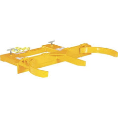 Vestil - 2,000 Lb Load Capacity, 55 Gal Drum Grab - 46-1/4" Wide x 9-3/8" High, Steel Wheels - Exact Tool & Supply