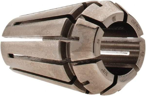 Parlec - 3/8" ER16 Collet - 0.0002" TIR, 1.082" OAL, 0.669" Overall Diam - Exact Tool & Supply