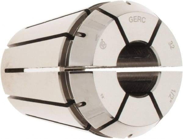 Parlec - 1/2" ER32 Collet - 0.0002" TIR, 1.574" OAL, 1.3" Overall Diam - Exact Tool & Supply