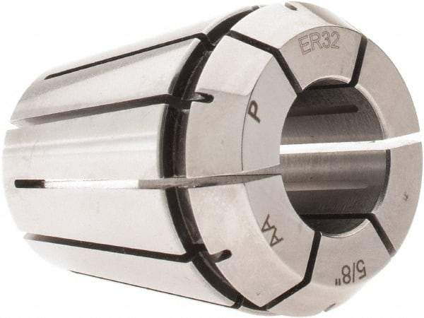 Parlec - 5/8" ER32 Collet - 0.0002" TIR, 1.574" OAL, 1.3" Overall Diam - Exact Tool & Supply