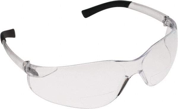 PRO-SAFE - +1, Clear Lenses, Scratch Resistant, Frameless Magnifying Safety Glasses - UV Protection - Exact Tool & Supply