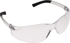 PRO-SAFE - +1, Clear Lenses, Scratch Resistant, Frameless Magnifying Safety Glasses - UV Protection - Exact Tool & Supply