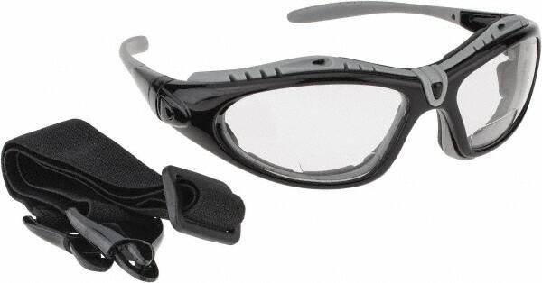 PRO-SAFE - +1.5, Clear Lenses, Scratch Resistant, Framed Magnifying Safety Glasses - Exact Tool & Supply