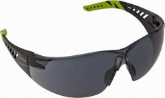 PRO-SAFE - Gray Lenses, Frameless Safety Glasses - Anti-Fog, Scratch Resistant, Size Universal, Wrap Around - Exact Tool & Supply