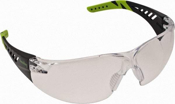PRO-SAFE - Clear Lenses, Frameless Safety Glasses - Anti-Fog, Scratch Resistant, Size Universal, Wrap Around - Exact Tool & Supply