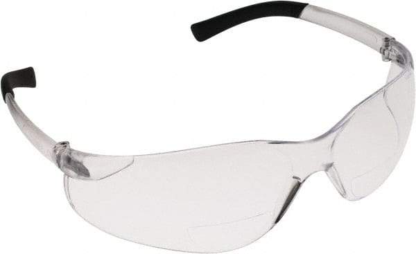 PRO-SAFE - +2.5, Clear Lenses, Scratch Resistant, Frameless Magnifying Safety Glasses - UV Protection - Exact Tool & Supply