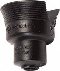 Greenlee - 1/2" Conduit Round Lock - 8" Hole Length x 1/2" Hole Width x 1/2" Hole Diam - Exact Tool & Supply
