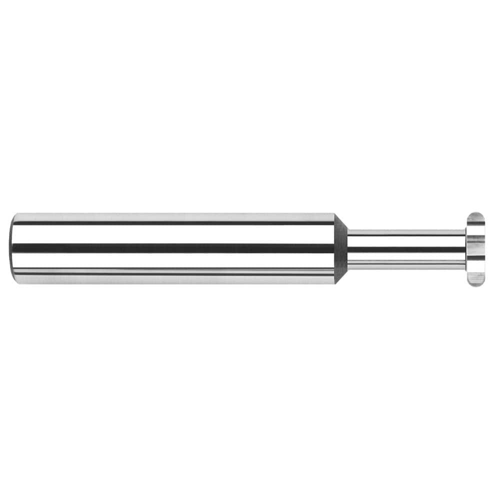 Harvey Tool - 3/32" Cut Diam, 0.5mm Cut Width, 1/8" Shank, Straight-Tooth Woodruff Keyseat Cutter - Exact Tool & Supply