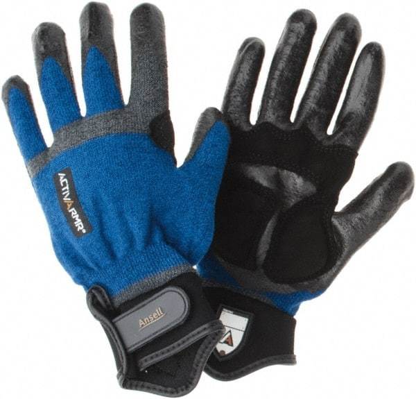 Ansell - Foam Nitrile Work Gloves - Sz. M, Paired - Exact Tool & Supply