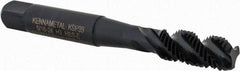 Kennametal - 5/16-24 3 Flute 3B Modified Bottoming Spiral Flute Tap - Vanadium High Speed Steel, Oxide Finish, 2-23/32" OAL, Right Hand Flute, Right Hand Thread, H3, Series GOtap\xAE - Exact Tool & Supply