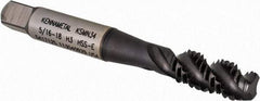 Kennametal - 5/16-18 3 Flute 3B Modified Bottoming Spiral Flute Tap - Vanadium High Speed Steel, TiN/CrC/C Finish, 2-23/32" OAL, Right Hand Flute, Right Hand Thread, H3, Series GOtap\xAE - Exact Tool & Supply
