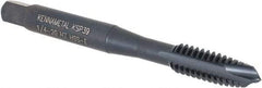 Kennametal - 1/4-20, 3 Flute, Oxide Finish, Vanadium High Speed Steel Spiral Point Tap - Plug Chamfer, Right Hand Thread, 2-1/2" OAL, 16mm Thread Length, 6.48mm Shank Diam, Series GOtap - Exact Tool & Supply