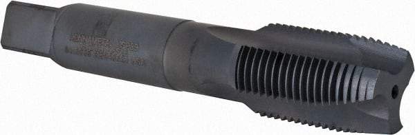 Kennametal - 1-12, 3 Flute, Oxide Finish, Vanadium High Speed Steel Spiral Point Tap - Plug Chamfer, Right Hand Thread, 5-1/8" OAL, 38.1mm Thread Length, 20.32mm Shank Diam, 3B Class of Fit, Series GOtap - Exact Tool & Supply