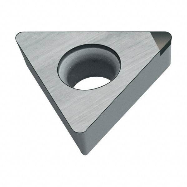 Walter - TCMW21.52 Grade WCB50 CBN Turning Insert - Uncoated, 60° Triangle, 1/4" Inscr Circle, 3/32" Thick, 1/32" Corner Radius - Exact Tool & Supply