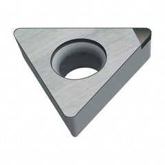 Walter - TCMW21.52 Grade WCB50 CBN Turning Insert - Uncoated, 60° Triangle, 1/4" Inscr Circle, 3/32" Thick, 1/32" Corner Radius - Exact Tool & Supply