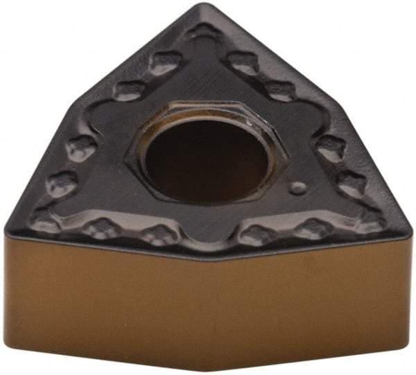 Walter - WNMG542 NM4 Grade WPP30 Carbide Turning Insert - TiCN/Al2O3/TiN Finish, 80° Trigon, 5/8" Inscr Circle, 1/4" Thick, 1/32" Corner Radius - Exact Tool & Supply