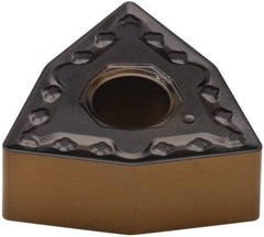Walter - WNMG542 NM4 Grade WPP30 Carbide Turning Insert - TiCN/Al2O3/TiN Finish, 80° Trigon, 5/8" Inscr Circle, 1/4" Thick, 1/32" Corner Radius - Exact Tool & Supply