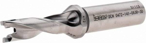 Iscar - 0.472" to 0.488" Diam, 3xD, 1.41" Max Depth, 5/8" Shank Diam, 3.98" OAL, Replaceable-Tip Drill - FCP, ICK, ICK-2M, ICM, ICP, iCP-2M Insert, 73822975 Toolholder, Series SumoCham - Exact Tool & Supply