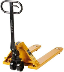 Lift-Rite - 5,500 Lb Capacity, 7-7/8" Lift Industrial Pallet Truck - 3" Min Lift Height, 48" Fork Length x 7" Fork Width, 27" Overall Width - Exact Tool & Supply