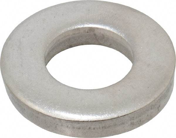 Gibraltar - 1/2" Screw, Grade 18-8 Stainless Steel Extra Thick Flat Washer - 17/32" ID x 1-1/16" OD, 3/16" Thick, Plain Finish - Exact Tool & Supply