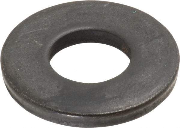 Gibraltar - 5/8" Screw, Steel Standard Flat Washer - 21/32" ID x 1-7/16" OD, 3/16" Thick, Black Oxide Finish - Exact Tool & Supply