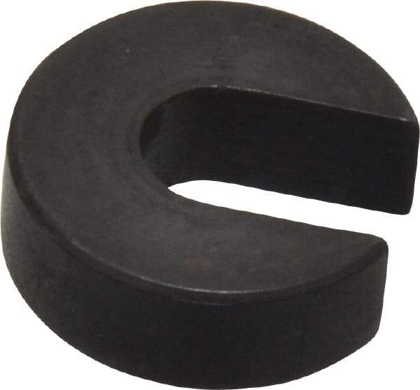 Gibraltar - 1/4" Bolt, 1/4" Thick, Black Oxide Finish, Case Hardened Steel C Washer - Grade 12L14, 9/32" Inside & 3/4" OD - Exact Tool & Supply