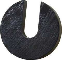 Gibraltar - 5/16" Bolt, 5/16" Thick, Black Oxide Finish, Case Hardened Steel C Washer - Grade 12L14, 11/32" Inside & 1-1/4" OD - Exact Tool & Supply