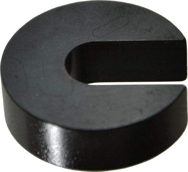 Gibraltar - 5/16 or 3/8" Bolt, 3/8" Thick, Black Oxide Finish, Case Hardened Steel C Washer - Grade 12L14, 13/32" Inside & 1-1/4" OD - Exact Tool & Supply