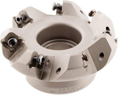 Iscar - 3" Cut Diam, 1" Arbor Hole, 0.138" Max Depth of Cut, 45° Indexable Chamfer & Angle Face Mill - 7 Inserts, ONHU 0505\xB6OXMT 0507\xB6S845 SN.U 1305 Insert, Right Hand Cut, 7 Flutes, Series Helido - Exact Tool & Supply