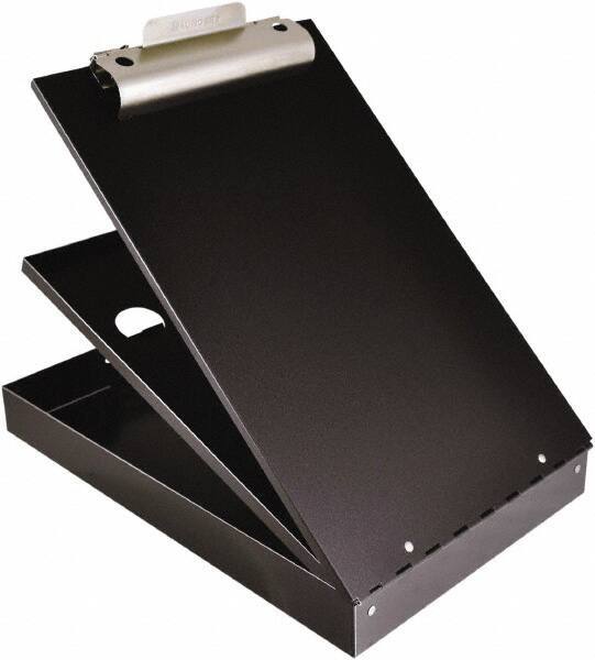 Saunders - 2-3/4" Long x 9" Wide, Clip Board - Black - Exact Tool & Supply