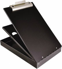 Saunders - 2-3/4" Long x 9" Wide, Clip Board - Black - Exact Tool & Supply